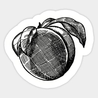 Peach Sticker